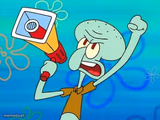 squidward megaphone