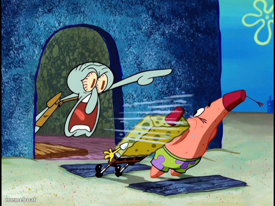 Squidward Screaming - meme generator image preview
