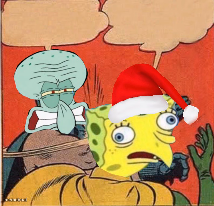Squidward Slapping Spongebob - meme generator image preview