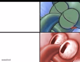 Squidward sleeping
