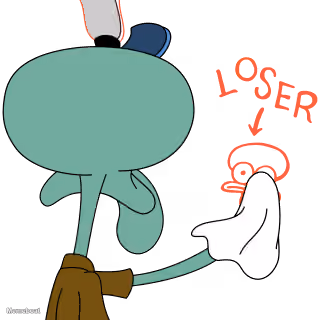 Squidward Wipes Loser