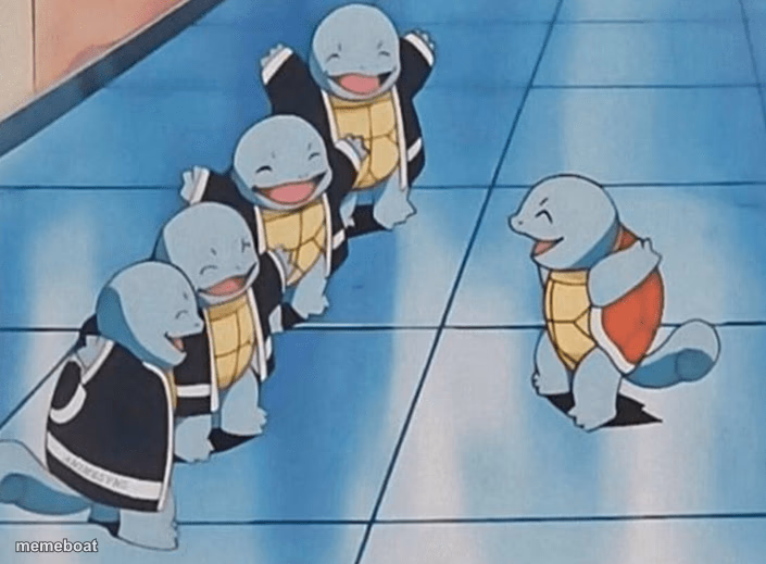 Squirtle gang - meme generator image preview