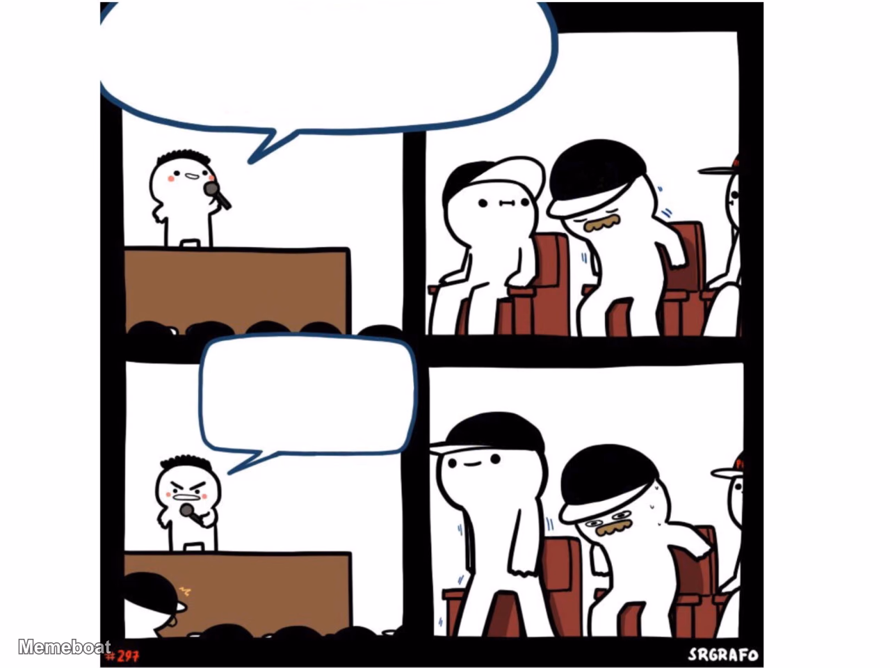 SRGRAFO Audience Member Blank - meme generator image preview
