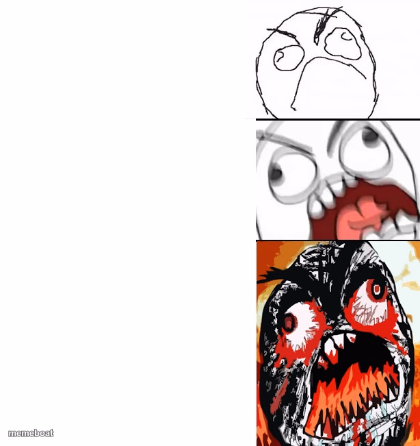 Stages of Anger - meme generator image preview
