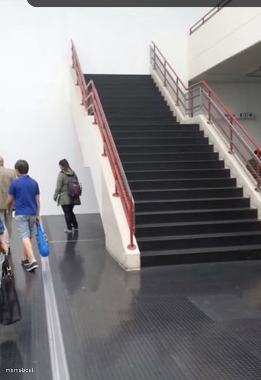 Stairs to nowhere - meme generator image preview