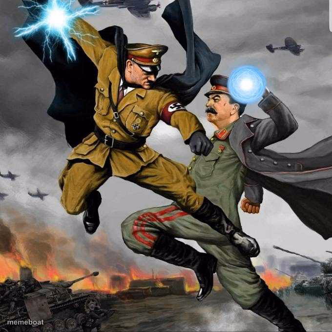 Stalin vs Hitler - meme generator image preview
