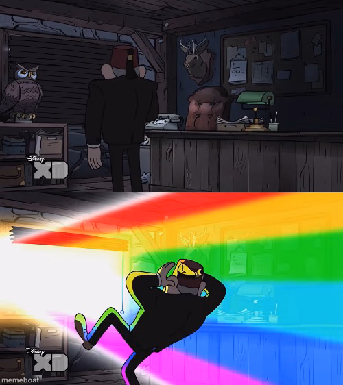 Stan Pines Blind by Rainbow - meme generator image preview