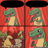 stand up dinosaur