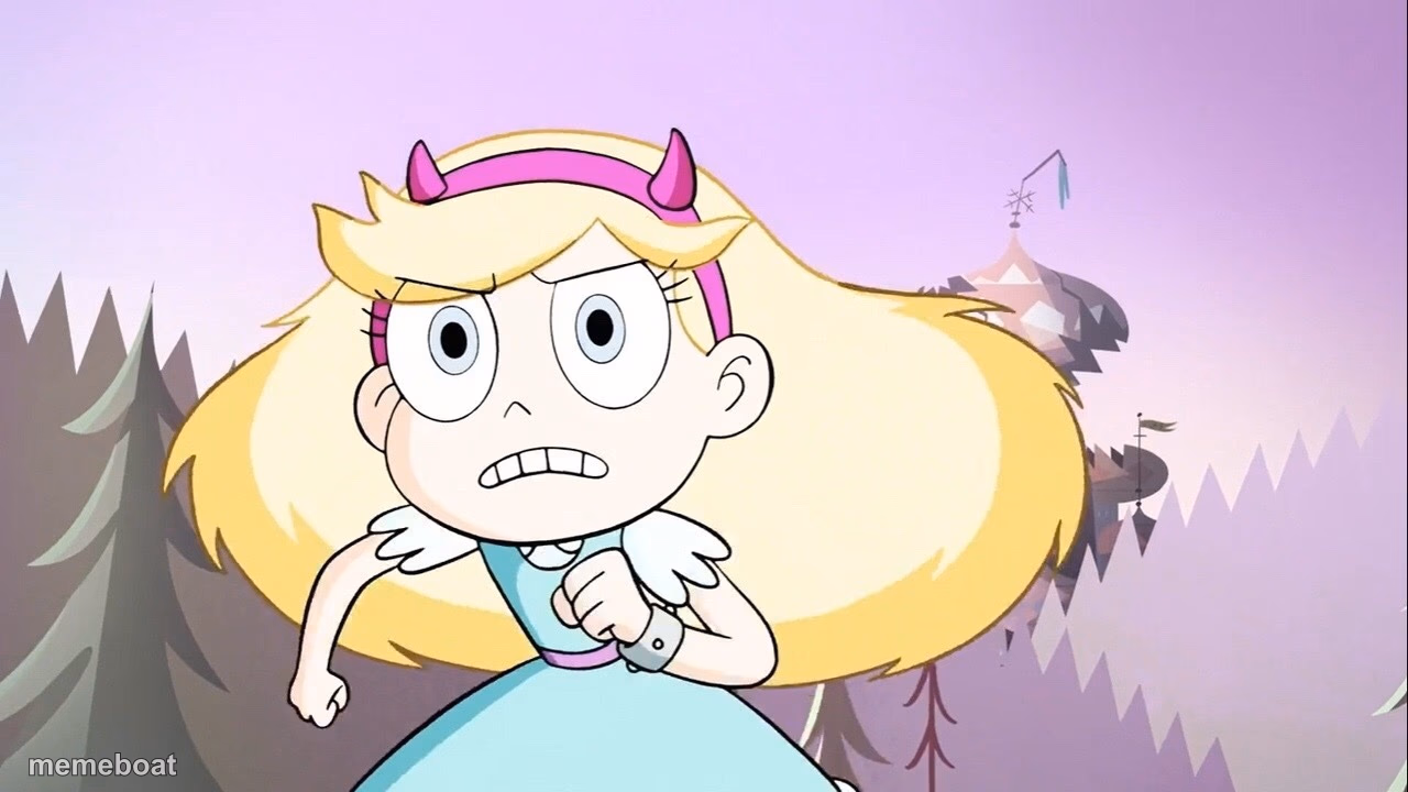 Star Butterfly Running - meme generator image preview
