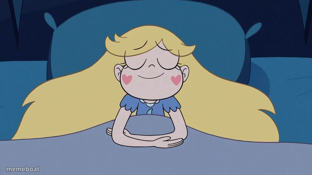 Star Butterfly Sleeping - meme generator image preview