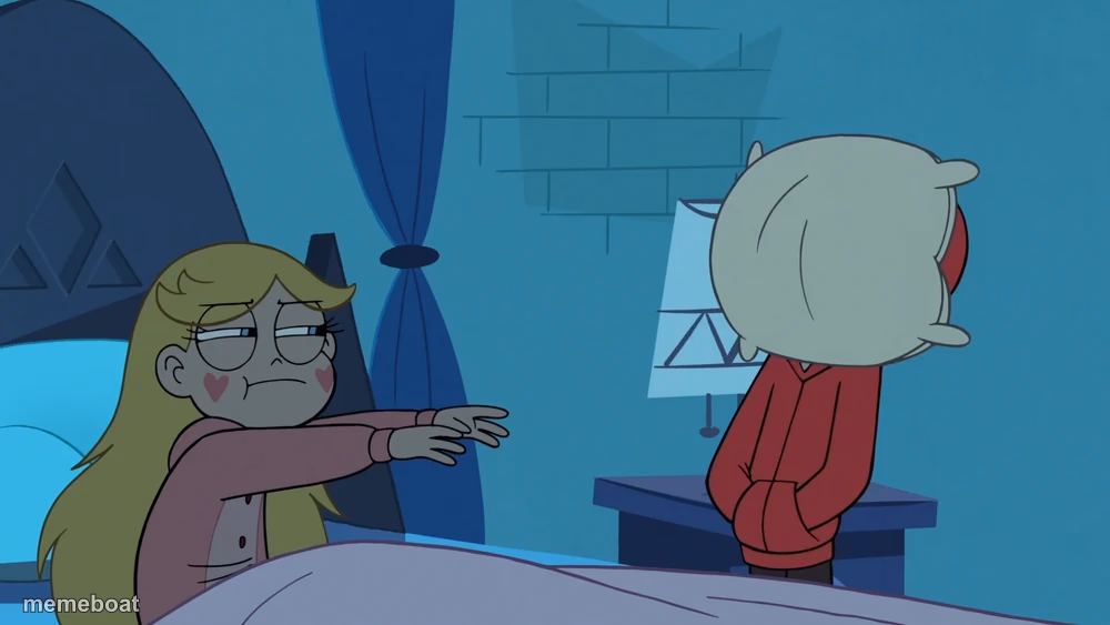 Star throws her pillow at Marco's face - meme generator image preview