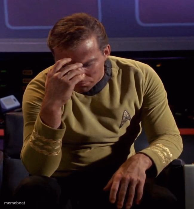 Star Trek Captain Kirk: Regrets - meme generator image preview