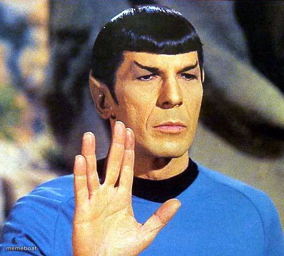 Star Trek Spock Live Long & Prosper I Wipe W/ My Left Hand, See - meme generator image preview