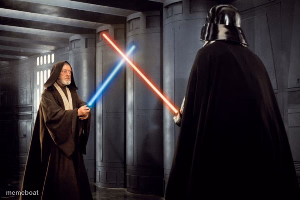Star Wars duel - meme generator image preview