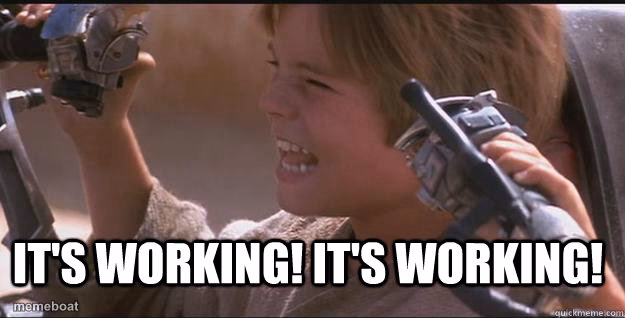 Star Wars It’s working! - meme generator image preview