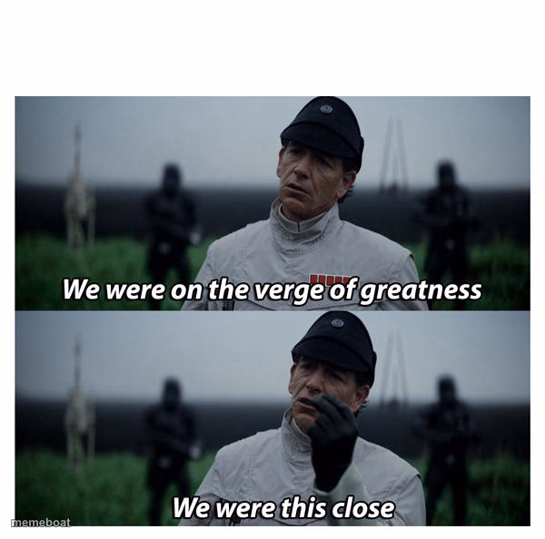 star wars verge of greatness - meme generator image preview