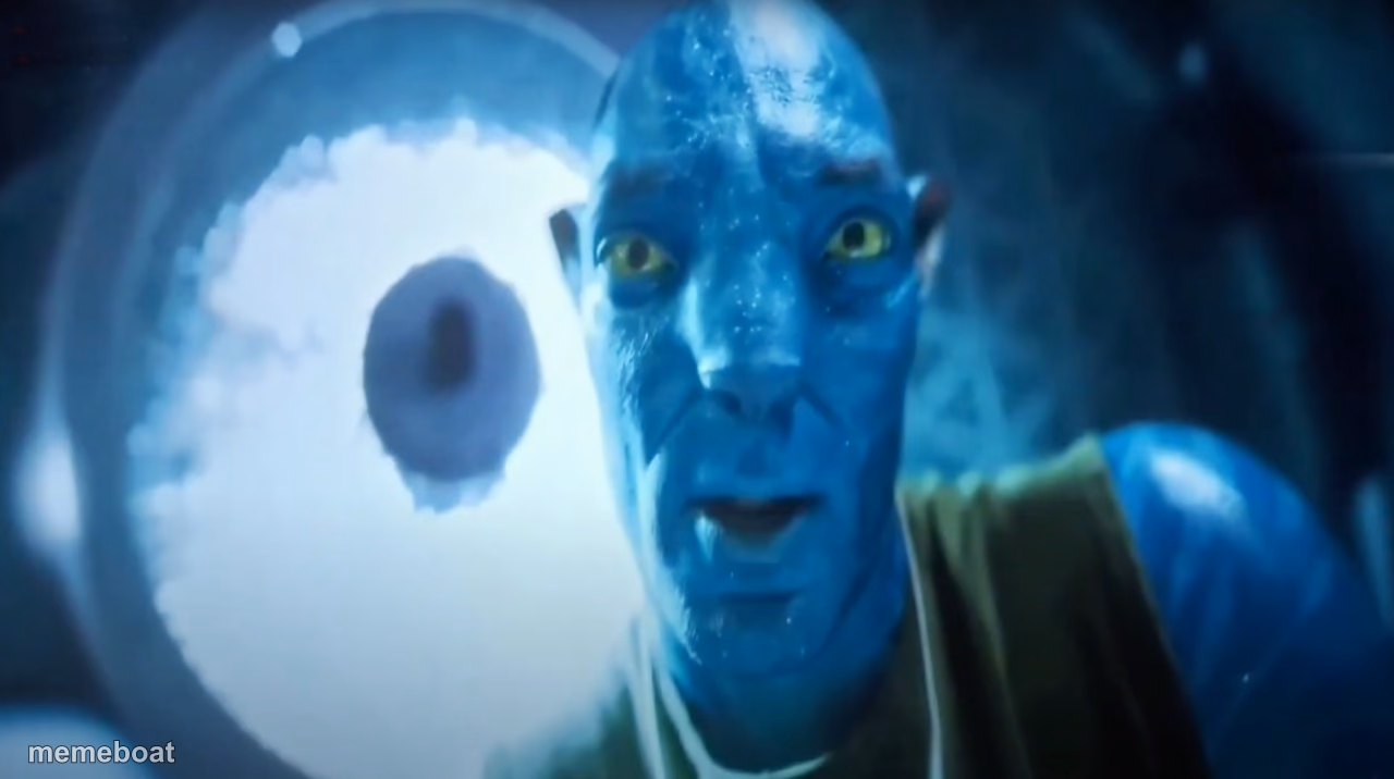 Staring Avatar Guy - meme generator image preview