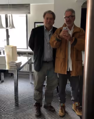 Steve Bannon and Jeffrey Epstein