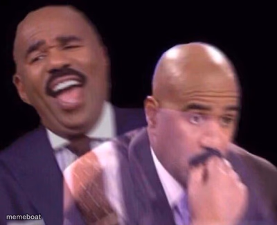 Steve Harvey Laughing Serious - meme generator image preview