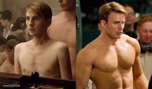 Steve Rogers before and after - meme generator image preview