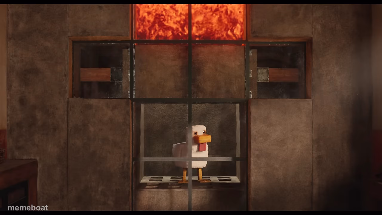 Steve's Lava Chicken! - meme generator image preview