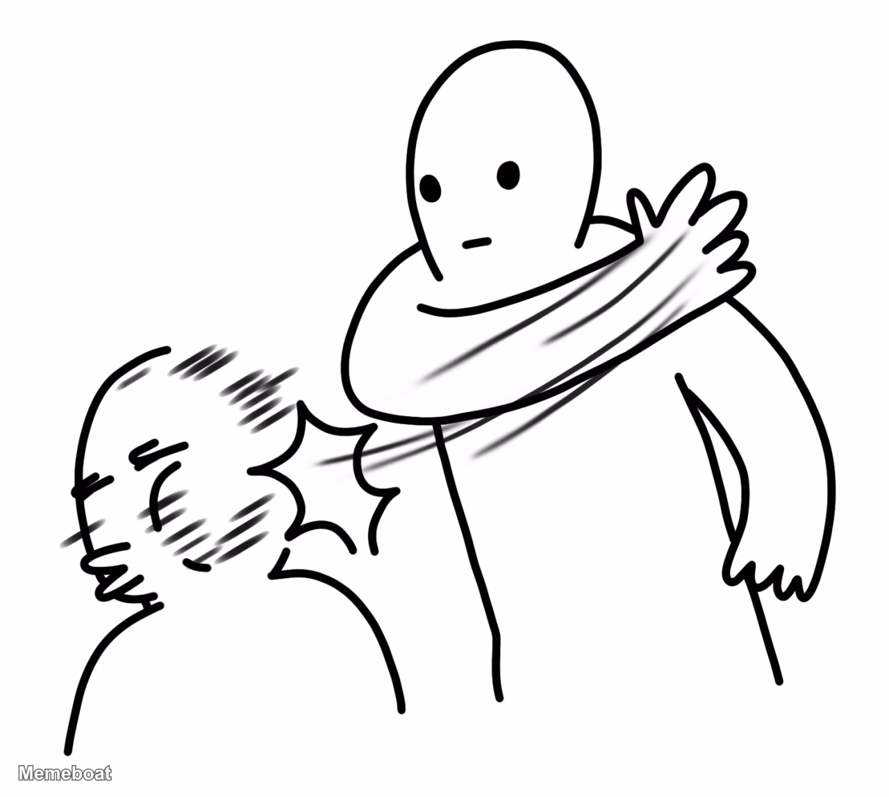 Stick Figure Slap - meme generator image preview