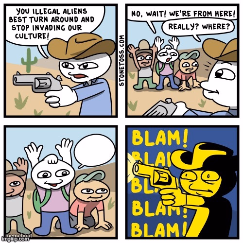 Stonetoss immigration - meme generator image preview