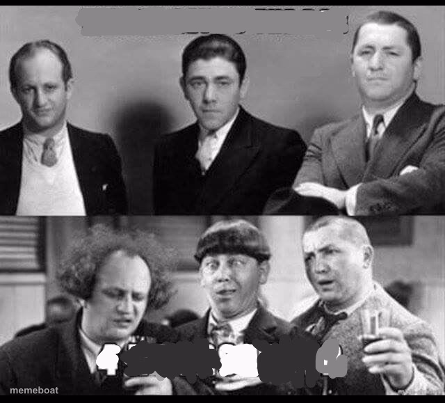 Three Stooges Then And Now - meme generator image preview