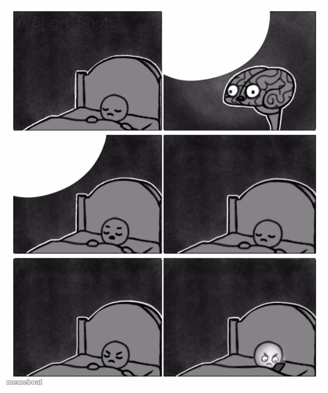 Stop it, I'm trying to sleep brain - meme generator image preview
