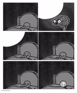 Stop it, I'm trying to sleep brain