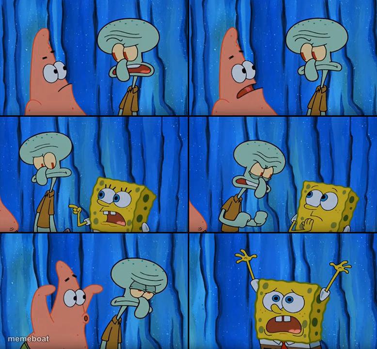 Stop it, Patrick! You're Scaring Him! - meme generator image preview