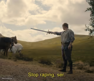Stop Raping, Ser - "A Knight of the Seven Kingdoms"