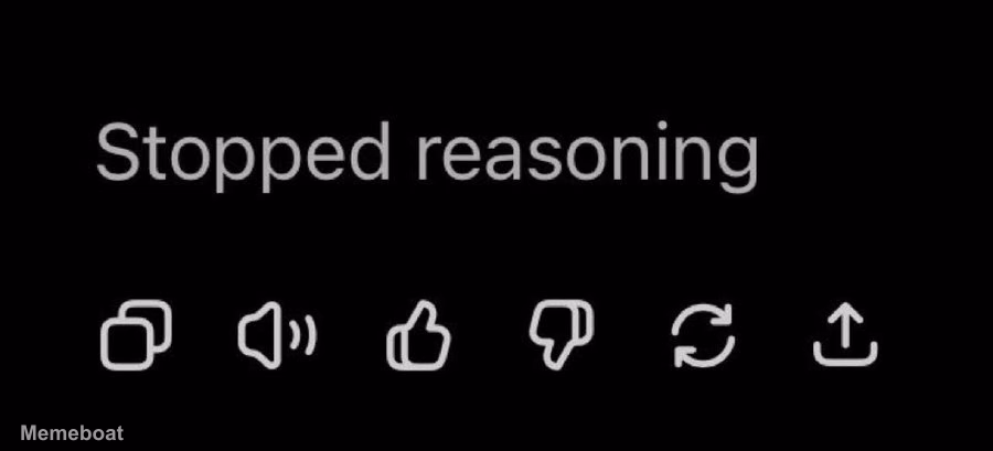Stopped Reasoning - meme generator image preview