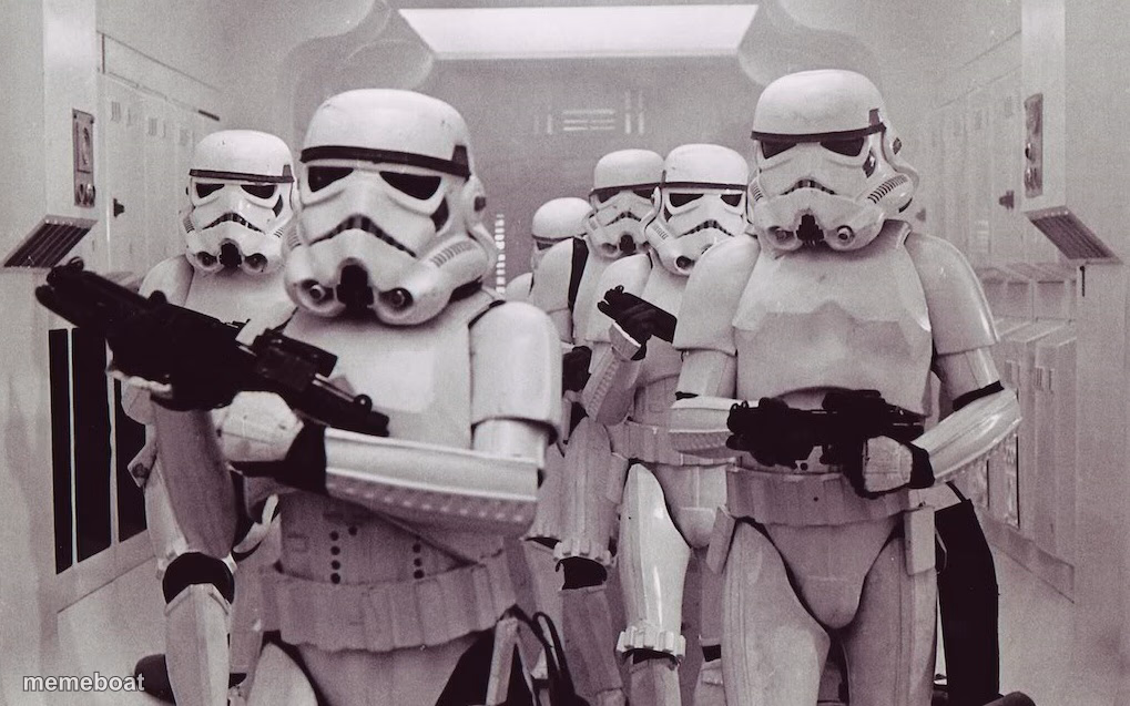 Storm troopers set your blaster! - meme generator image preview