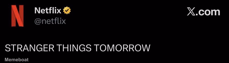 Stranger Things Tomorrow - meme generator image preview