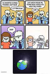 Stress-Powered Light Bulb