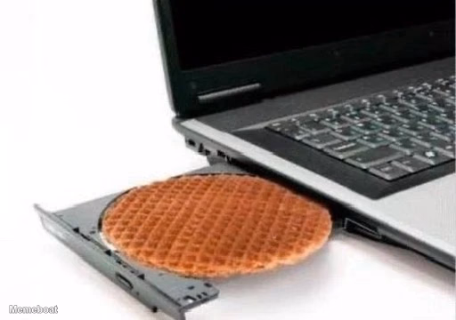 Stroopwafel In Laptop - meme generator image preview