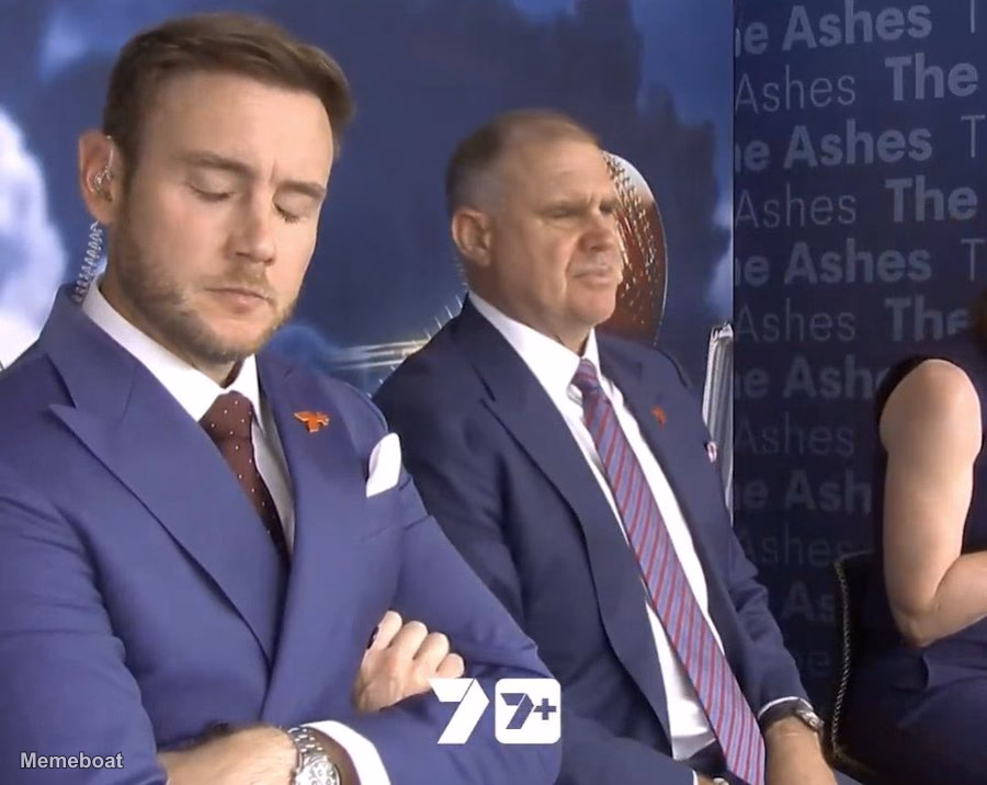Stuart Broad Frustration The Ashes - meme generator image preview