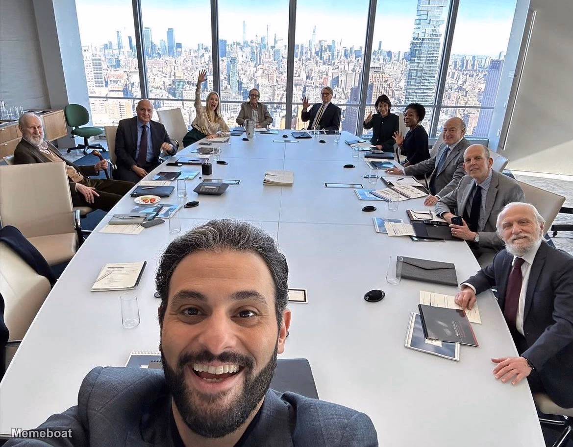Succession Cast Boardroom Selfie - meme generator image preview