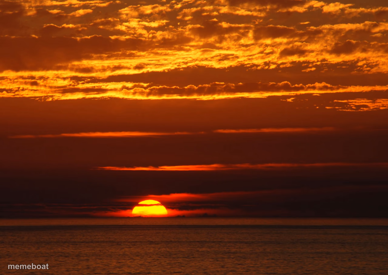 Sunset Deep Thoughts - meme generator image preview