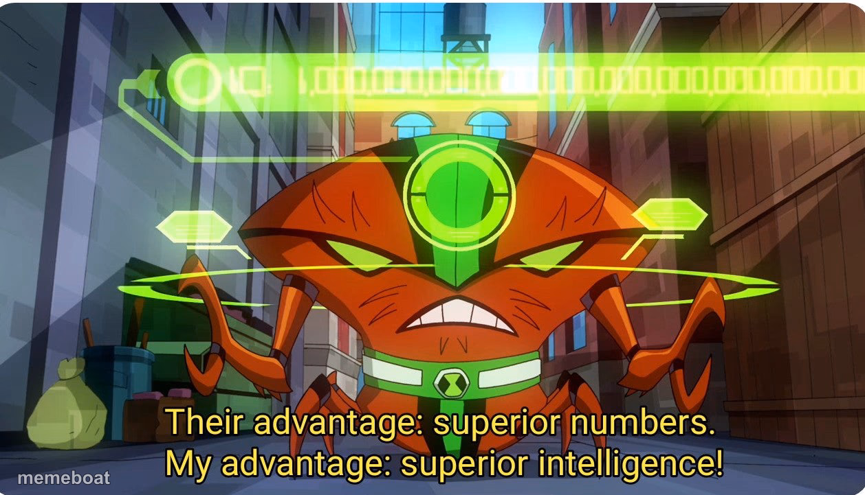 Superior intellect - meme generator image preview
