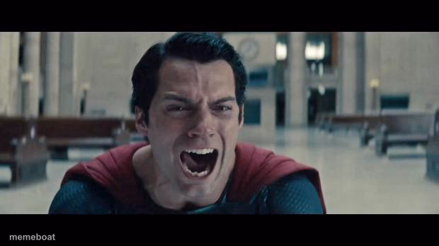 Superman Screaming - meme generator image preview