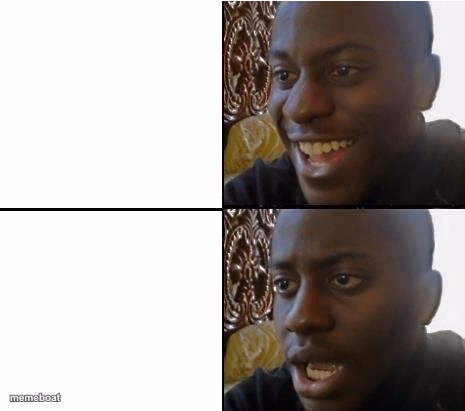 surpried disapointed man - meme generator image preview