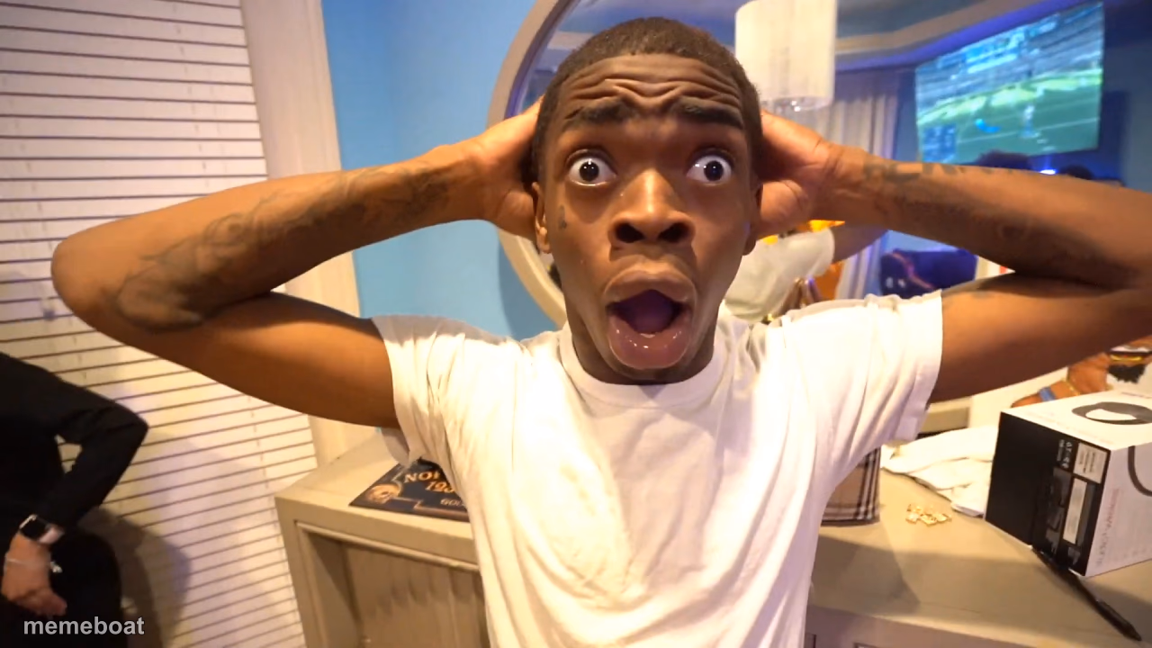 surprised black guy - meme generator image preview
