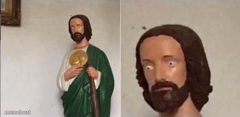 Surprised Jesus - meme generator image preview