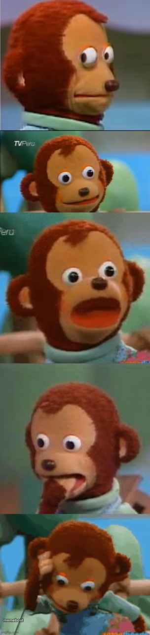 Surprised monkey puppet - meme generator image preview