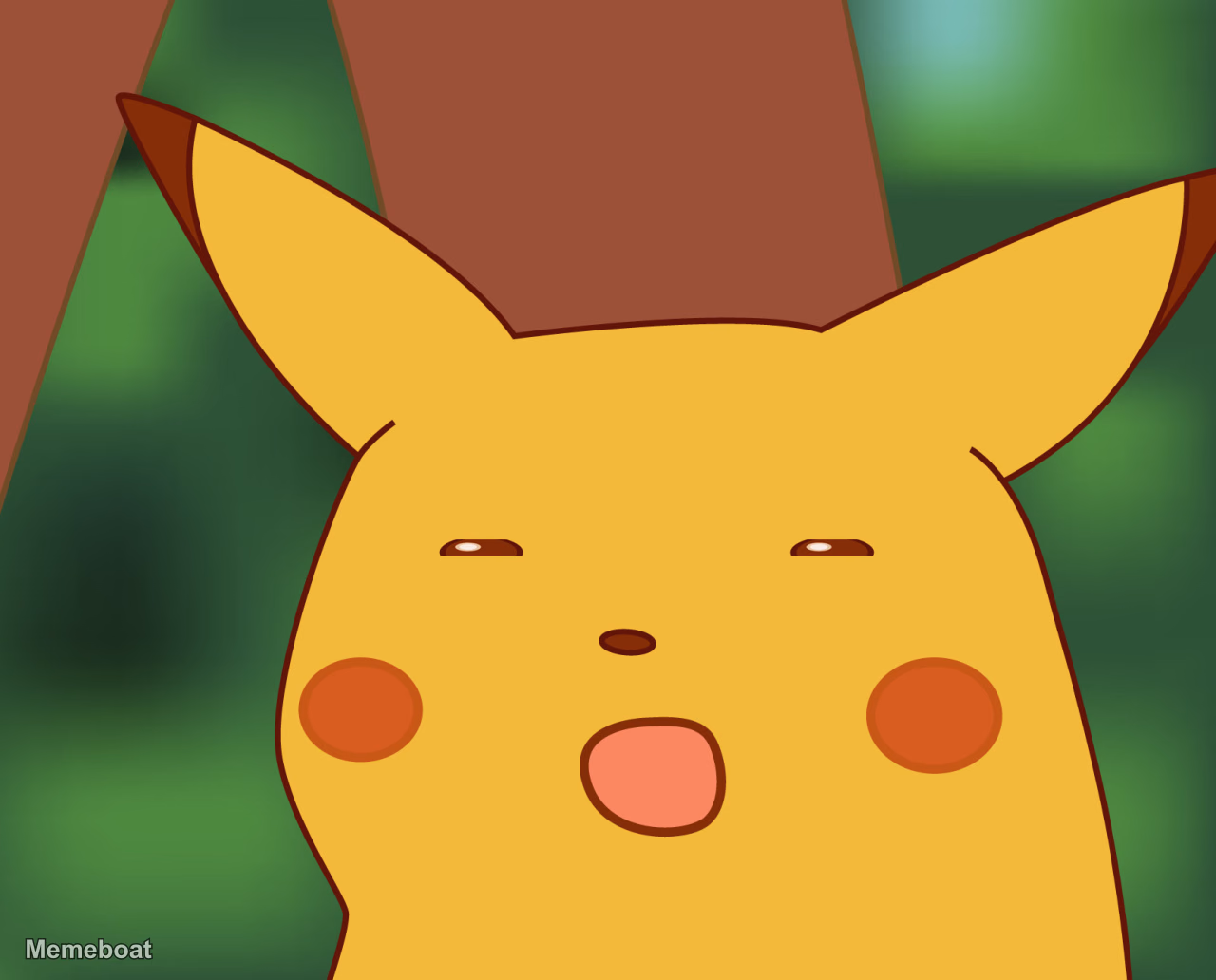 Surprised Pikachu With Open Mouth - meme generator image preview