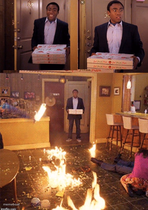 Surprised Pizza Delivery - meme generator image preview