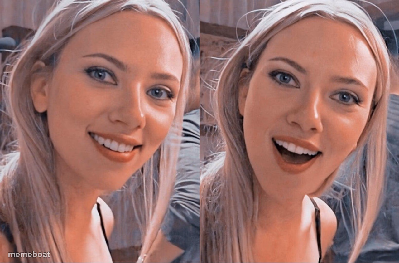 Surprised Scarlett Johansson - meme generator image preview