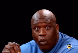 Surprised Shaq